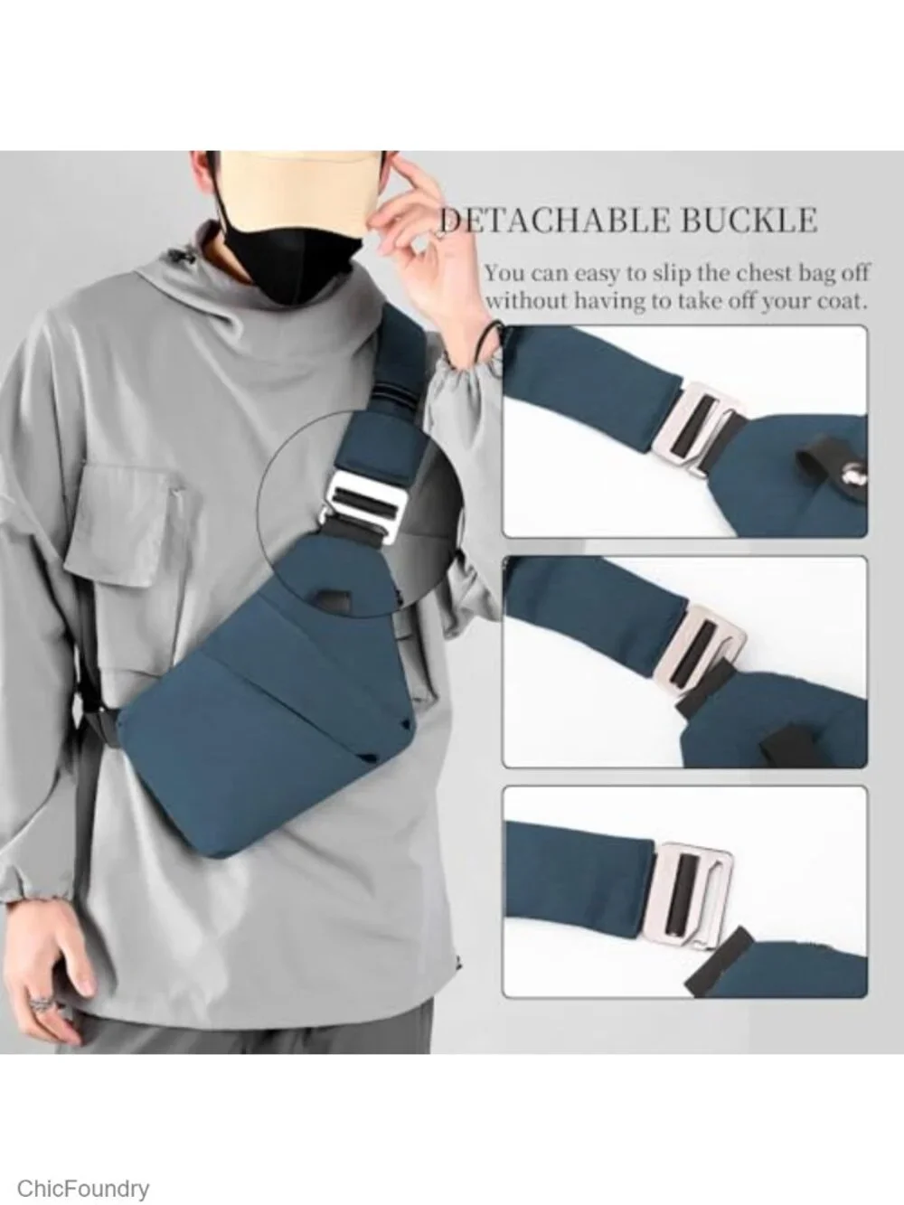 Anti Theft Sling Bag Women Men Travel Crossbody Chest Shoulder Bag Purse